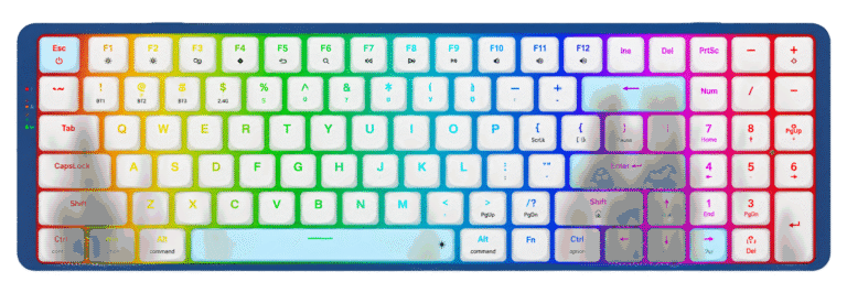 REDRAGON EVA PRO (K684WB-RGB-PRO) WHITE BLUE