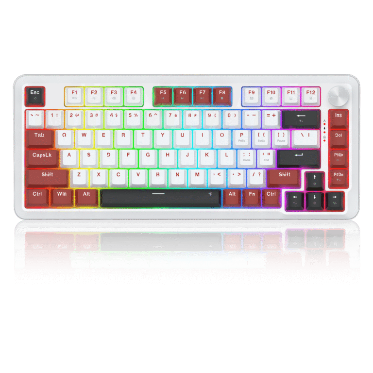 RD KEYBOARD (K721WRB-RGB) STORMHUNTER (WHITE+RED+BLACK)