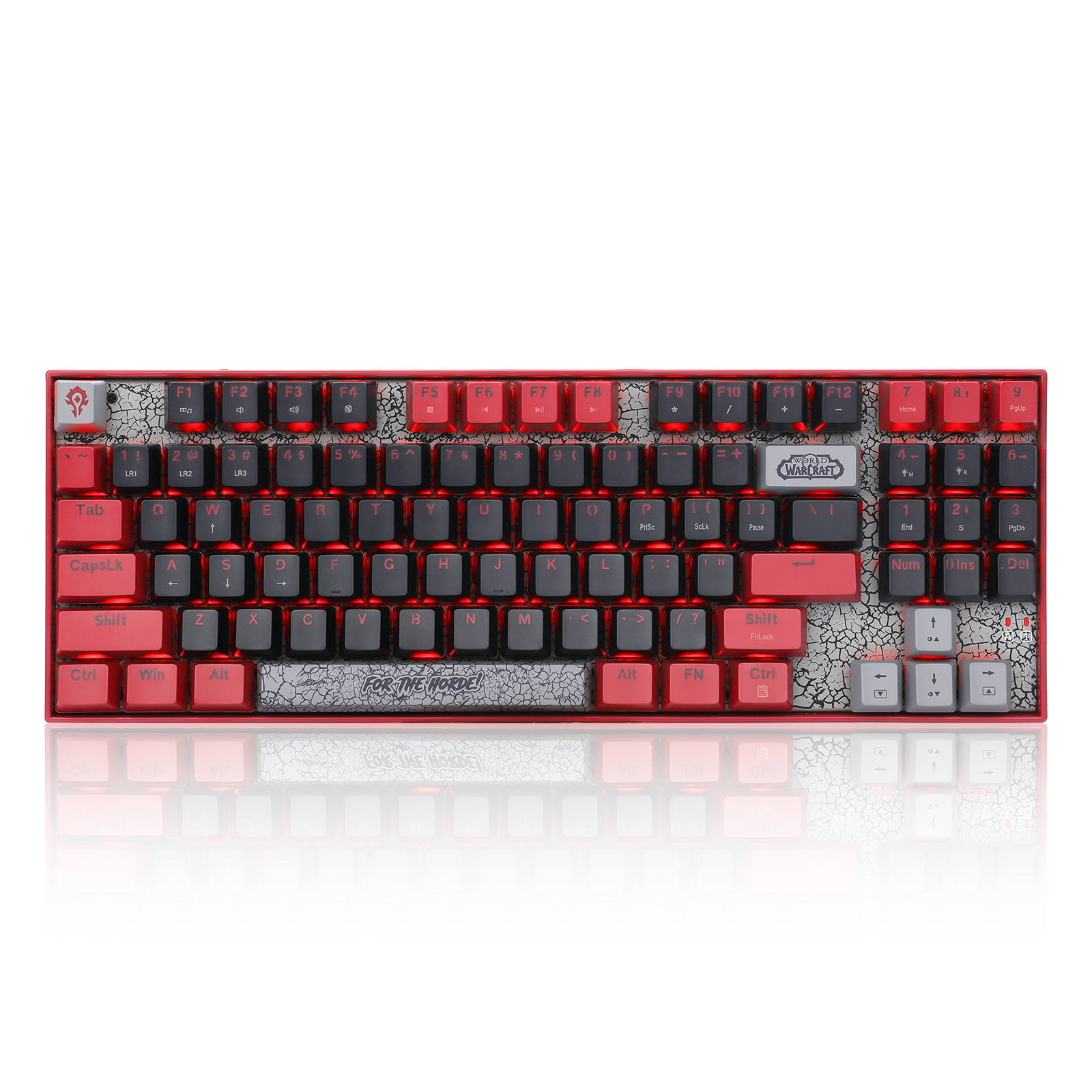 RD WOW KEYBOARD (YGM1) HORDE RED