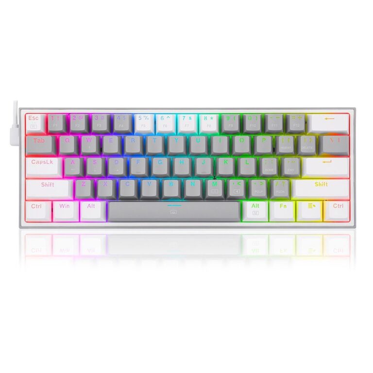 RD KEYBOARD (K617-RGB) FIZZ WHITE-GRAY