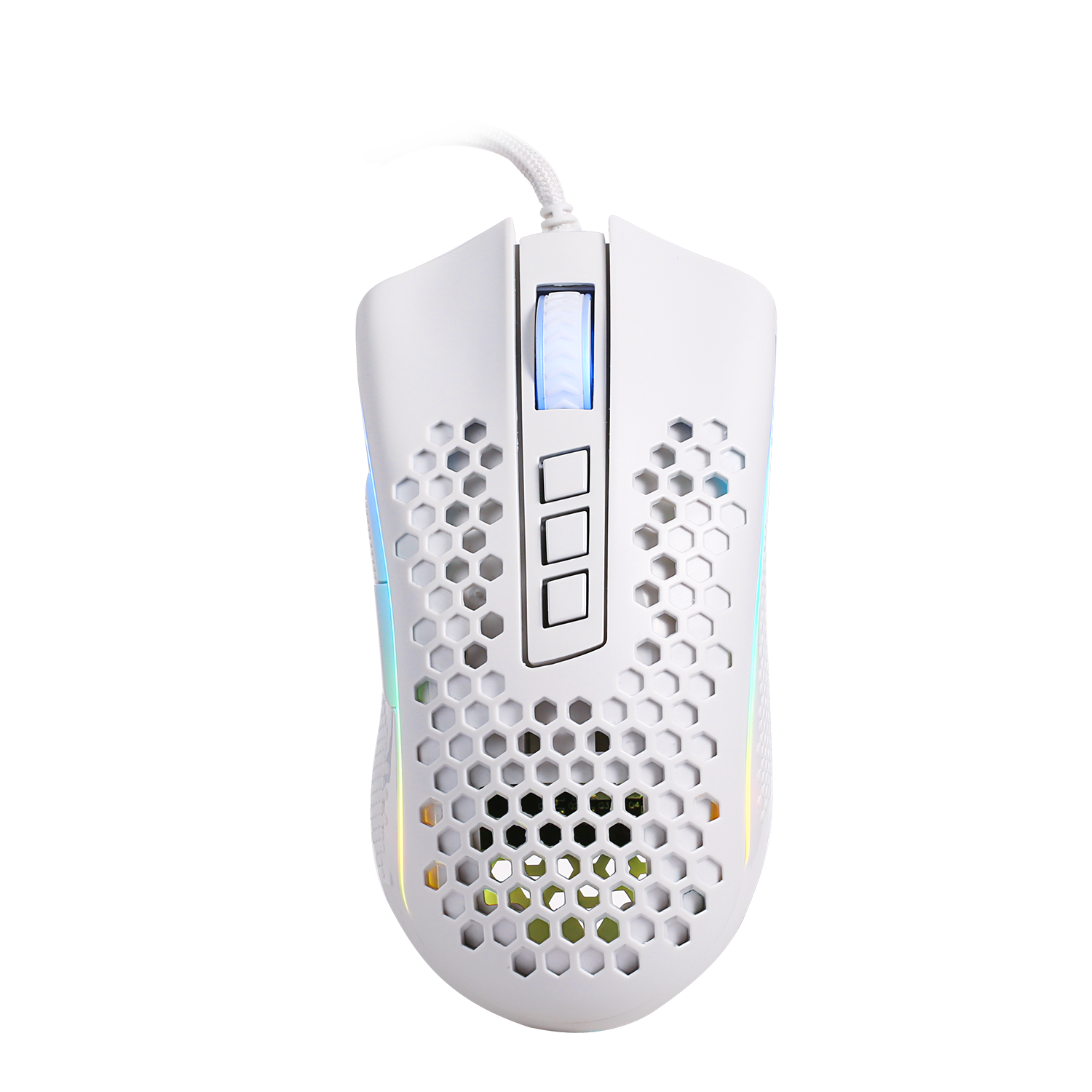 RD WIRED MOUSE (M808W-RGB) STORM WHITE