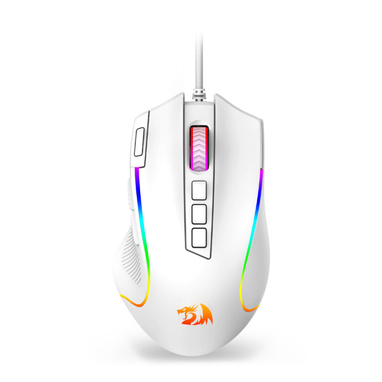 RD WIRED MOUSE (M612W-RGB) PREDATOR WHITE