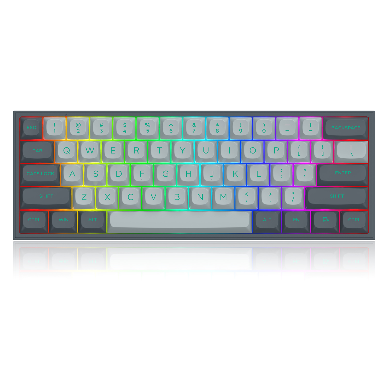 FIZZ RD KEYBOARD (K617GG-RGB) GREY-GREY