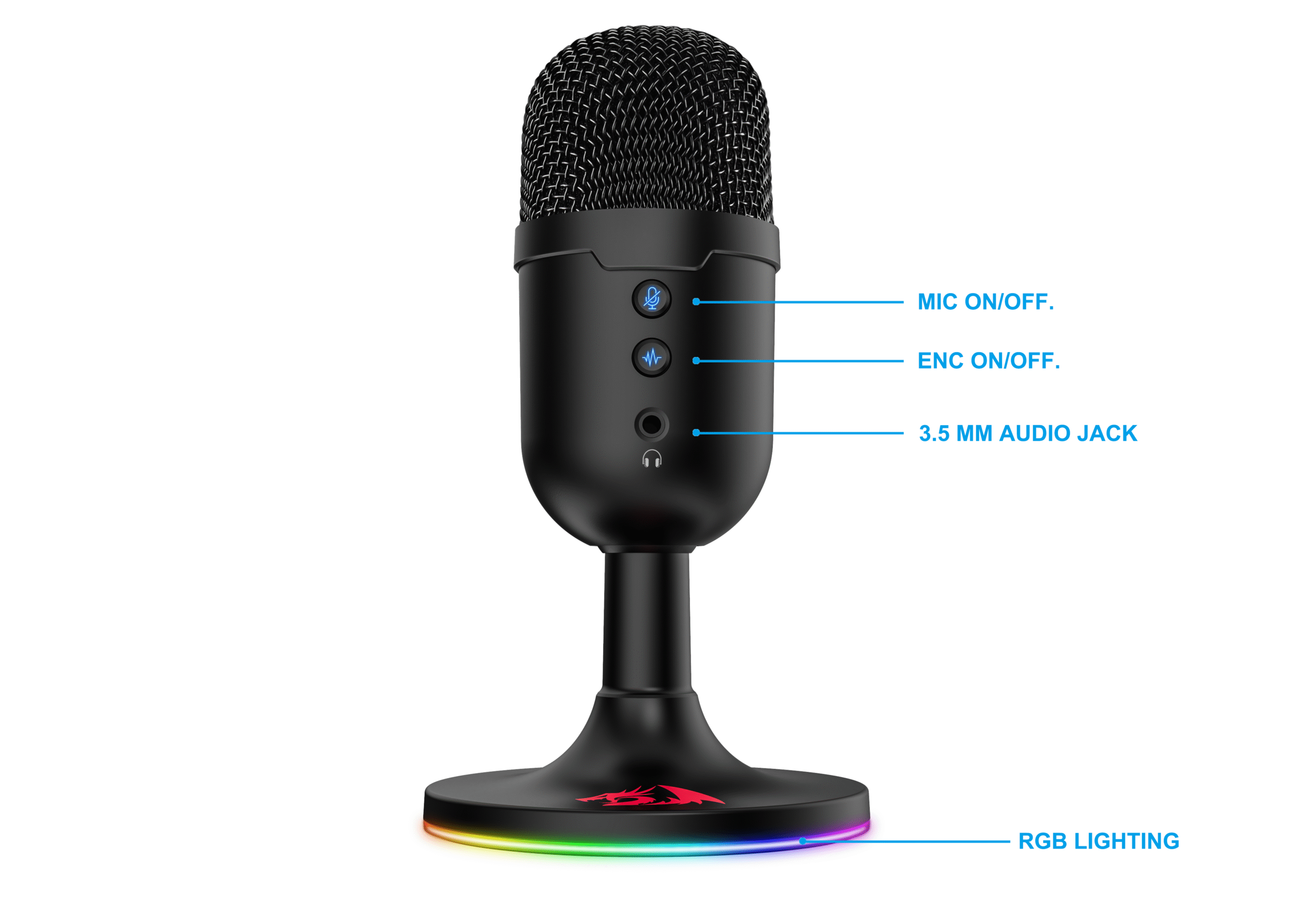 RD MICROPHONE (GM303) PULSAR BLACK