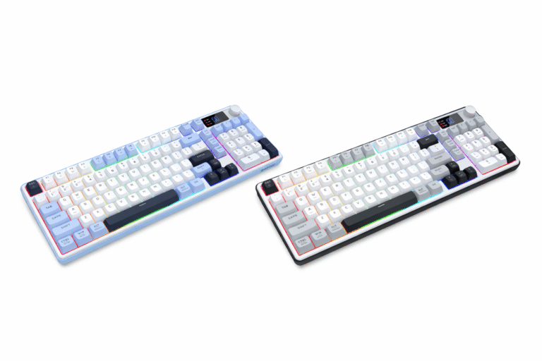 RD KEYBOARD (K527-PRO) ARIA PRO WHITE BLUE & WHITE GREY BLACK