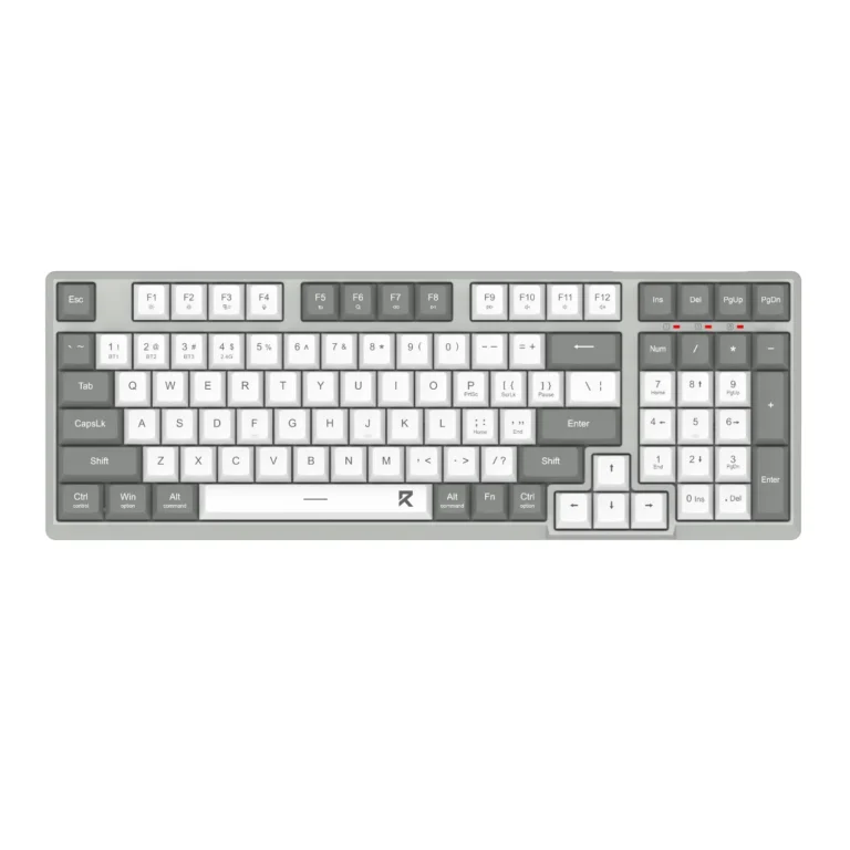 RD WIRED OFFICE KEYBOARD (BK-7113) SCISSOR MECHANISM WHITE-GRAY