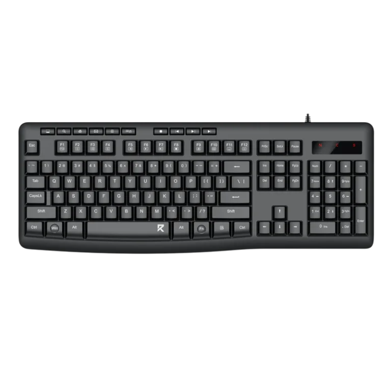 RD WIRED OFFICE KEYBOARD (BK-7366) MEMBRANE BLACK